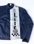 画像1: LITE BEER RACING TEAM OFFICIAL VTG NYLON RACING JACKET NAVY×WHITE L