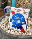 画像1: PABST BLUE RIBBON BEER VTG ADVERTISING CARD BOAD SIGN