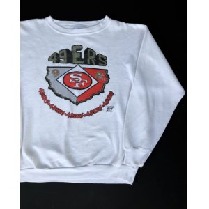 画像: 90s SAN FRANCISCO 49ERS OFFICIAL VTG SWEAT SHIRT WHITE XL