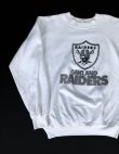 画像2: OAKLAND RAIDERS OFFICIAL VTG SWEAT SHIRT WHITE S