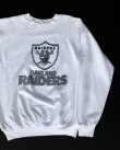 画像1: OAKLAND RAIDERS OFFICIAL VTG SWEAT SHIRT WHITE S