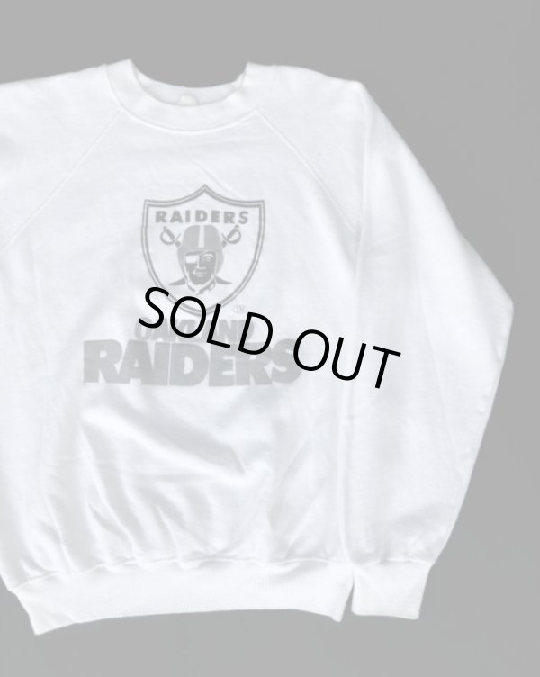 画像1: OAKLAND RAIDERS OFFICIAL VTG SWEAT SHIRT WHITE S