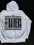 画像1: 80s-90s LOS ANGELES RAIDERS VTG ZIPUP HOODIE HEATHER GRAY L