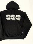 画像1: CHAMPION LOS ANGELES CSU OLD HOODIE SWEATSHIRT BLACK L