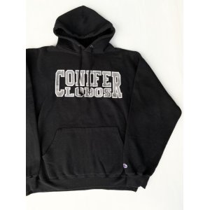 画像: CHAMPION CONIFER LOBOS OLD HOODIE SWEATSHIRT BLACK L