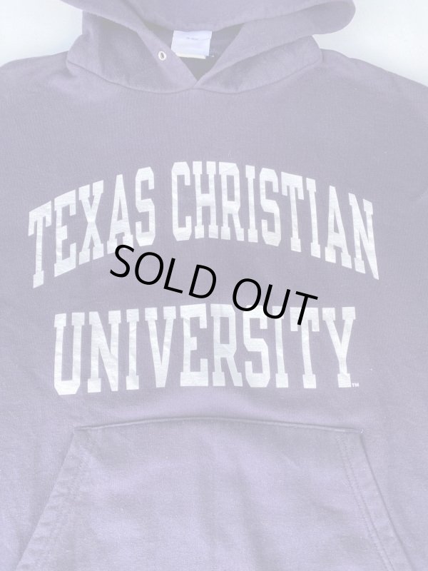 画像3: CHAMPION TEXAS CHRISTIAN UNIVERSITY OLD HOODIE SWEATSHIRT PURPLE L