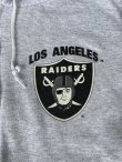 画像6: 80s-90s LOS ANGELES RAIDERS VTG ZIPUP HOODIE HEATHER GRAY L