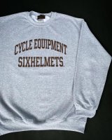 画像: SIXHELMETS CYCLE EQUIPMENT SWEATSHIRT GRAY×CHOCO/BANANA