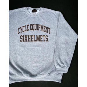 画像: SIXHELMETS CYCLE EQUIPMENT SWEATSHIRT GRAY×CHOCO/BANANA