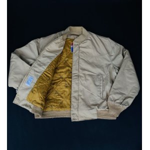画像: 70s CATALINA VTG VARSITY JACKET BEIGE 46