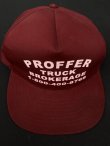 画像3: PROFFER TRUCK BROKERAGE VTG TRUCKER CAP WINE RED