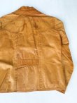 画像6: 70s NATURAL COMFORT VTG LEATHER JACKET CAMEL ML