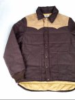 画像2: 80s RIVERSIDE VTG WESTERN PUFFY WORK JACKET BROWN×BEIGE M