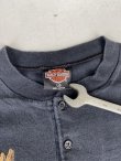 画像5: HARLEY DAVIDSON EAGLE BAR&SHIELD LOGO OFFICIAL VTG HENLEY NECKLINE T-SHIRT BLACK L