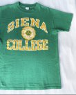 画像1: 80s SIENA COLLEGE VTG T-SHIRT GREEN L