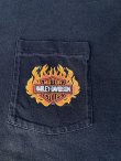 画像3: 90s HARLEY DAVIDSON BAR&SHIELD FLAMES OFFICIAL VTG POCKET T-SHIRT BLACK XL