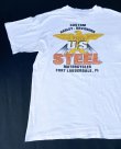 画像5: HARLEY DAVIDSON U.S.STEEL MOTORCYCLES OFFICIAL VTG T-SHIRT WHITE ML