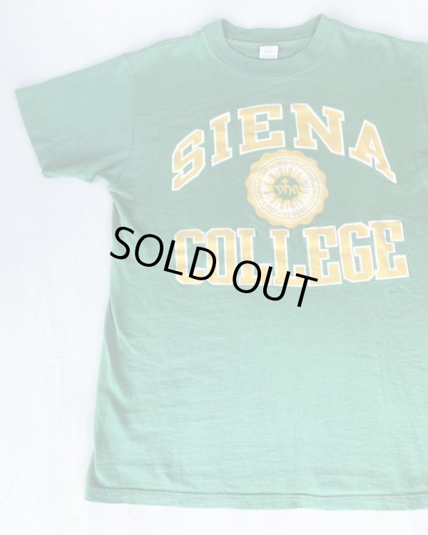 画像2: 80s SIENA COLLEGE VTG T-SHIRT GREEN L