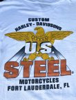 画像6: HARLEY DAVIDSON U.S.STEEL MOTORCYCLES OFFICIAL VTG T-SHIRT WHITE ML