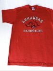 画像2: ARKANSAS RAZORBACKS VTG T-SHIRT RED L