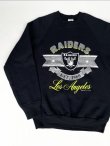 画像2: NFL LOS ANGELES RAIDERS OFFICIAL VTG SWEAT SHIRT BLACK M