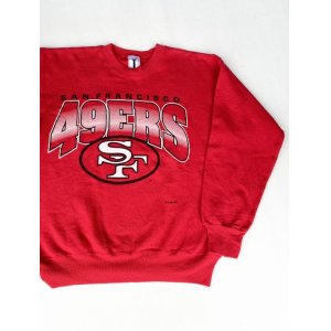 画像: NFL SAN FRANCISCO 49ERS OFFICIAL VTG SWEAT SHIRT RED M