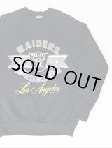 画像: NFL LOS ANGELES RAIDERS OFFICIAL VTG SWEAT SHIRT BLACK M
