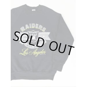 画像: NFL LOS ANGELES RAIDERS OFFICIAL VTG SWEAT SHIRT BLACK M