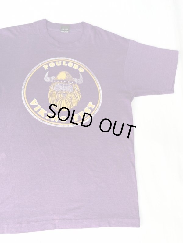 画像1: POULSBO VIKING FEST VTG T-SHIRT PURPLE L