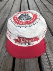 画像3: 80s COORS BEER VTG PAINTER CAP WHITE×RED 