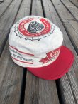 画像2: 80s COORS BEER VTG PAINTER CAP WHITE×RED 