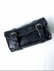 画像1: HARLEY DAVIDSON VTG LEATHER TOOL BAG BLACK S