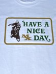 画像9: SIXHELMETS CYCLE EQUIPMENT "HAVE A NICE MX DAY" T-SHIRT  WHITE×GOLD×GREEN