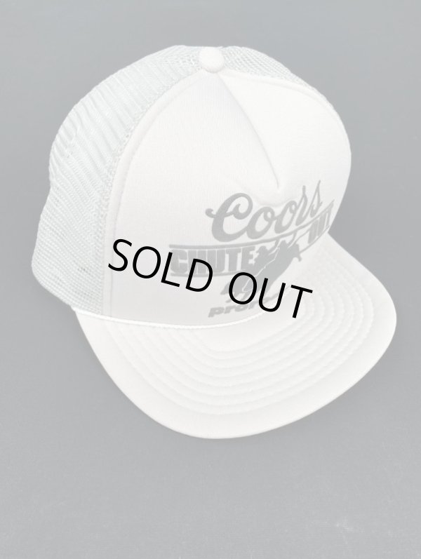 画像1: COORS CHUTE OUT PRORODEO OFFICIAL VTG SNAPBACK MESH CAP LIGHT GRAY