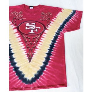 画像: NFL SAN FRANCISCO 49ERS OFFICIAL TIE DYE T-SHIRT XXL