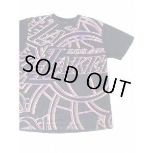 画像: NBA LOS ANGELES LAKERS OFFICIAL OVER PRINT T-SHIRT BLACK XL