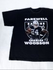 画像2: NFL RAIDERS FAREWELL CHARLES WOODSON T-SHIRT BLACK XL