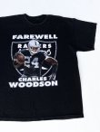 画像1: NFL RAIDERS FAREWELL CHARLES WOODSON T-SHIRT BLACK XL