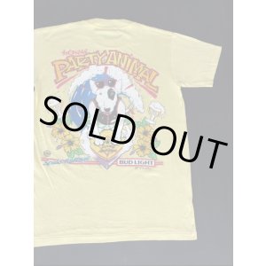 画像: 80s BUD LIGHT OFFICIAL VTG T-SHIRT LIGHT YELLOW M