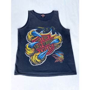 画像: HARLEY DAVIDSON OFFICIAL FUN WEAR VTG TANK TOP BLACK L