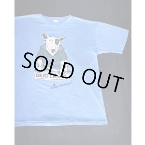 画像: BUD LIGHT OFFICIAL SPUDS MACKENZIE VTG T-SHIRT LIGHT BLUE XL