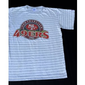 画像: SAN FRANCISCO 49ERS VTG BORDER T-SHIRT GRAY×WHITE M