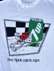 画像3: 80s 7UP OFFICIAL "SEE SPOT CATCH RAYS" VTG T-SHIRT WHITE L