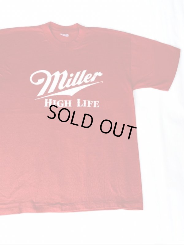 画像1: MILLER HIGH LIFE OFFICIAL VTG T-SHIRT RED XL