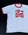 画像2: 80s "I LOVE MY BUD" BUDWEISER OFFICIAL VTG T-SHIRT WHITE L