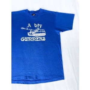 画像: 80s A HEAVY TANK VTG T-SHIRT BLUE L