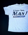 画像2: 1995 BUD LIGHT BEER I LOVE YOU MAN VTG T-SHIRT GRAY XL