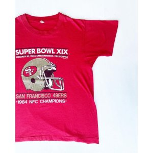 画像: 1984 SAN FRANCISCO 49ERS NFC CHAMPIONS VTG T-SHIRT RED L