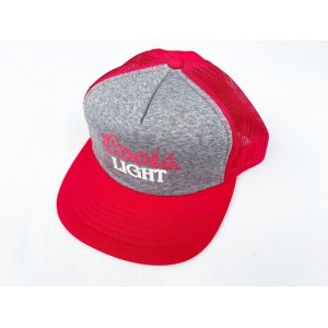 画像: NOS 80s COORS BEER VTG MESH CAP RED×GRAY