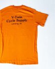 画像5: 1929 TO PRESENT V-TWIN CYCLE SUPPLY VTG T-SHIRT ORANGE 